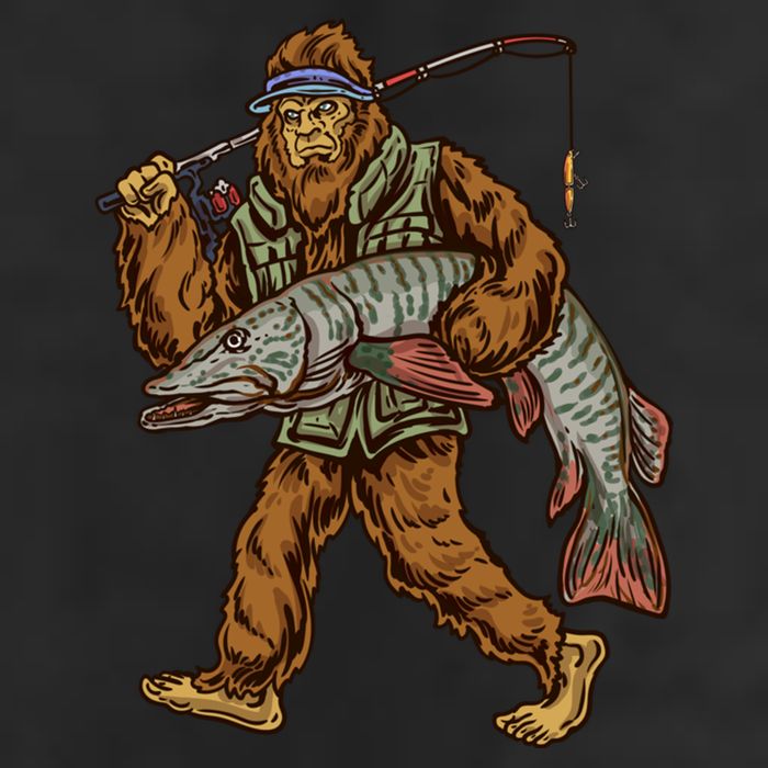Muskie Fishing Tiger Musky Hunting Bigfoot Fisher Cool Gift Hat