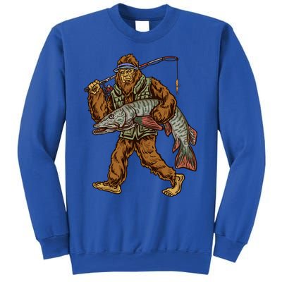 Muskie Fishing Tiger Musky Hunting Bigfoot Fisher Cool Gift Sweatshirt