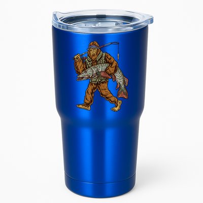 Muskie Fishing Tiger Musky Hunting Bigfoot Fisher Cool Gift Tumbler