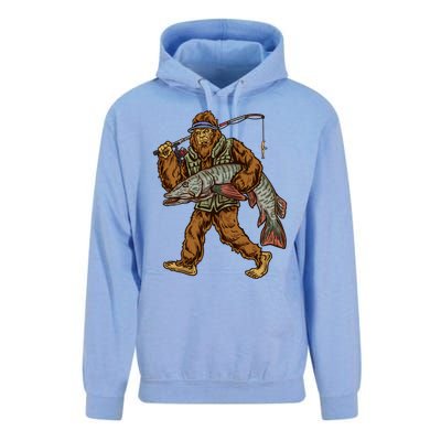 Muskie Fishing Tiger Musky Hunting Bigfoot Fisher Cool Gift Unisex Surf Hoodie