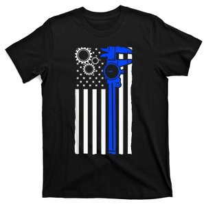 Machinist Flag Tools CNC Machine Operator Machining T-Shirt