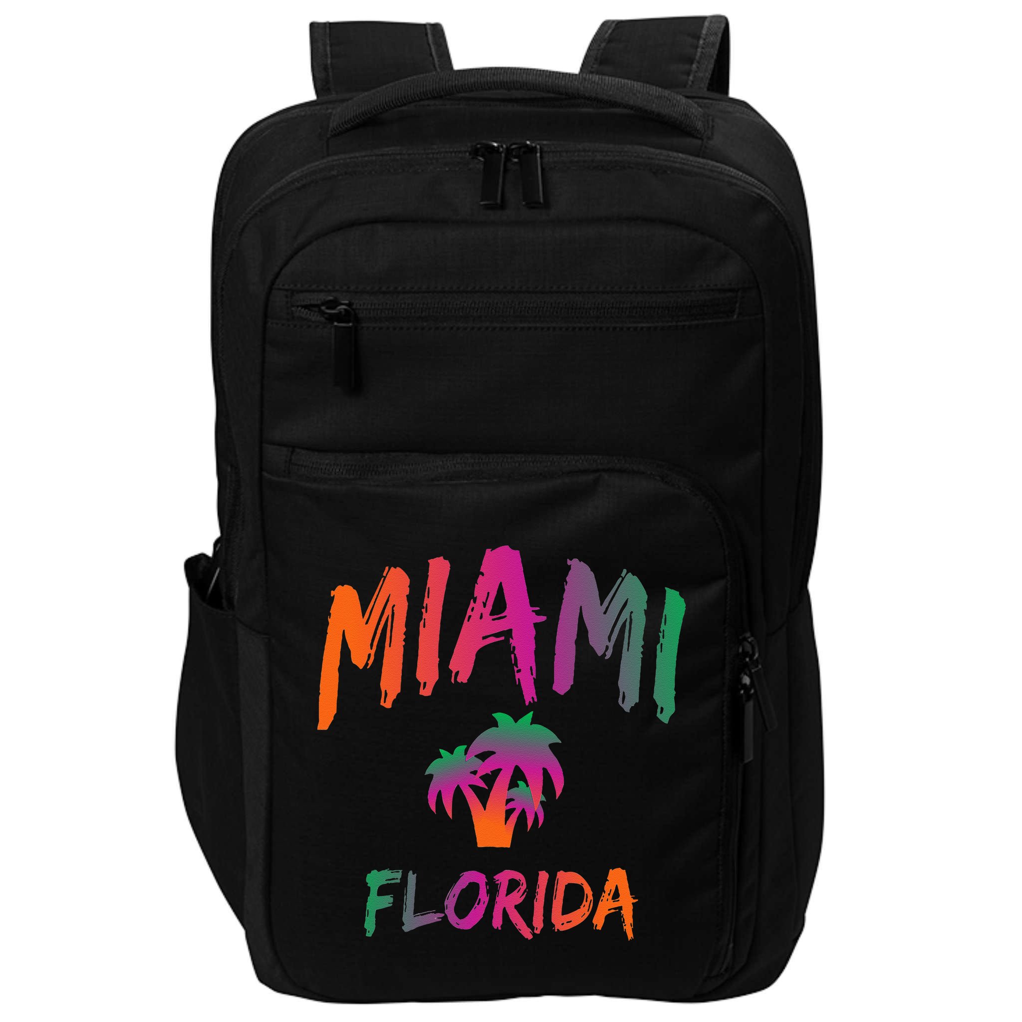 Miami Florida Text Print Classic Impact Tech Backpack