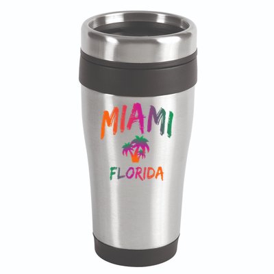 Miami Florida Text Print Classic 16oz Travel Tumbler