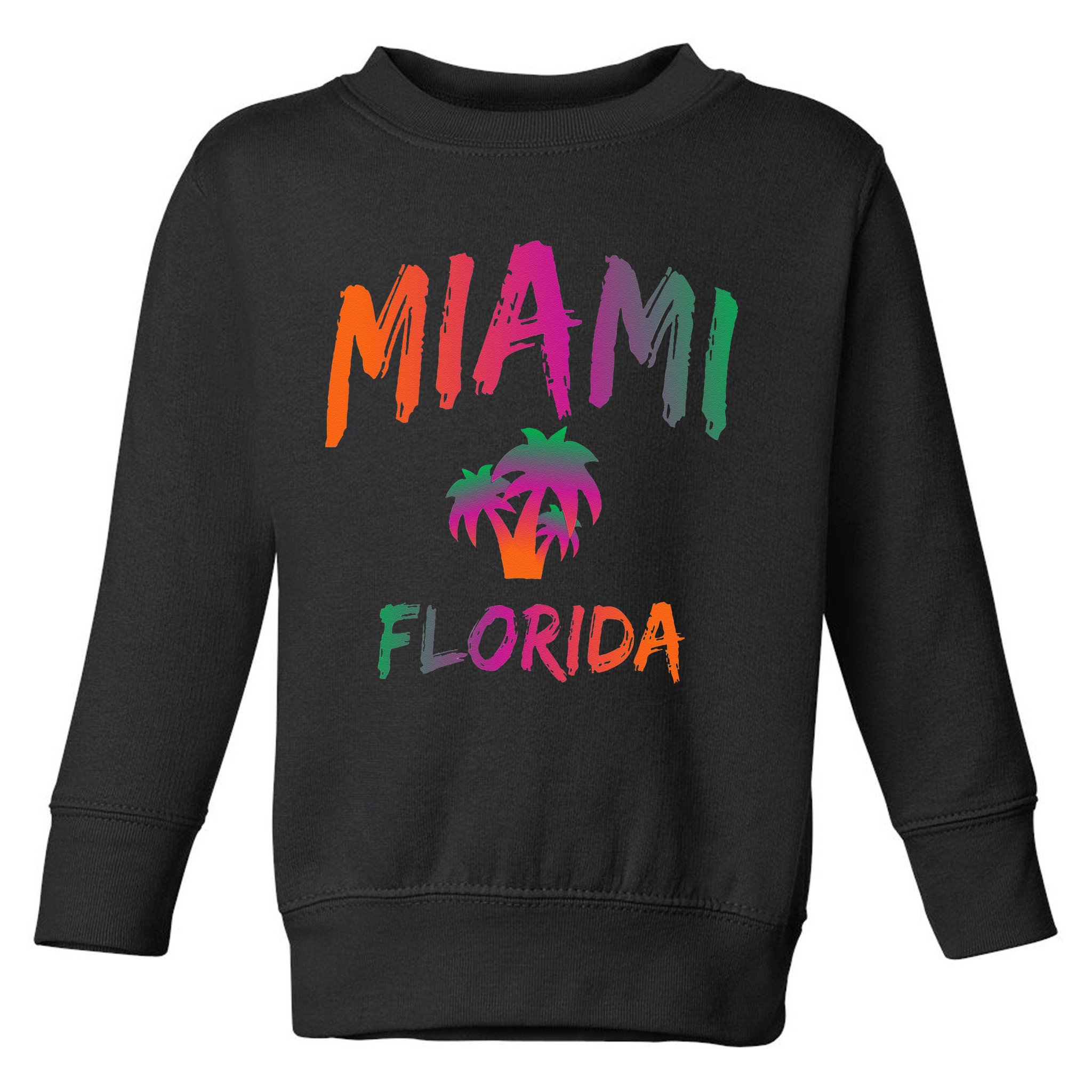 Miami Florida Text Print Classic Toddler Sweatshirt