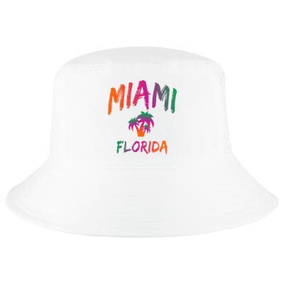 Miami Florida Text Print Classic Cool Comfort Performance Bucket Hat