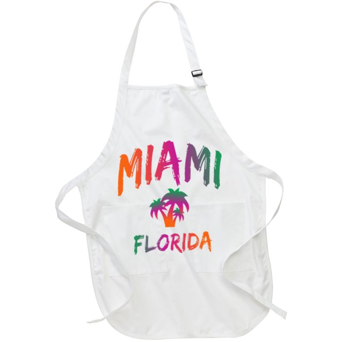 Miami Florida Text Print Classic Apron