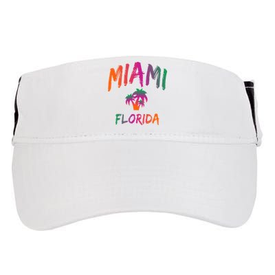 Miami Florida Text Print Classic Adult Drive Performance Visor