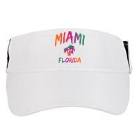 Miami Florida Text Print Classic Adult Drive Performance Visor