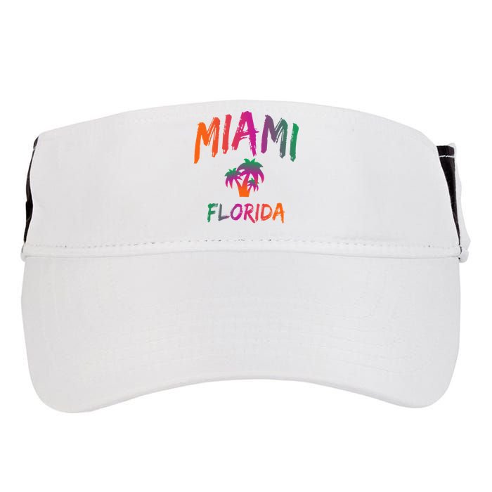 Miami Florida Text Print Classic Adult Drive Performance Visor