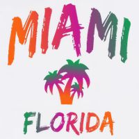Miami Florida Text Print Classic Bucket Hat