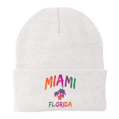 Miami Florida Text Print Classic Beanie
