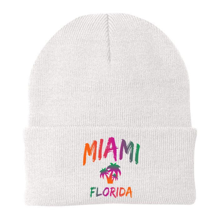 Miami Florida Text Print Classic Beanie