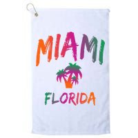 Miami Florida Text Print Classic Golf Towel
