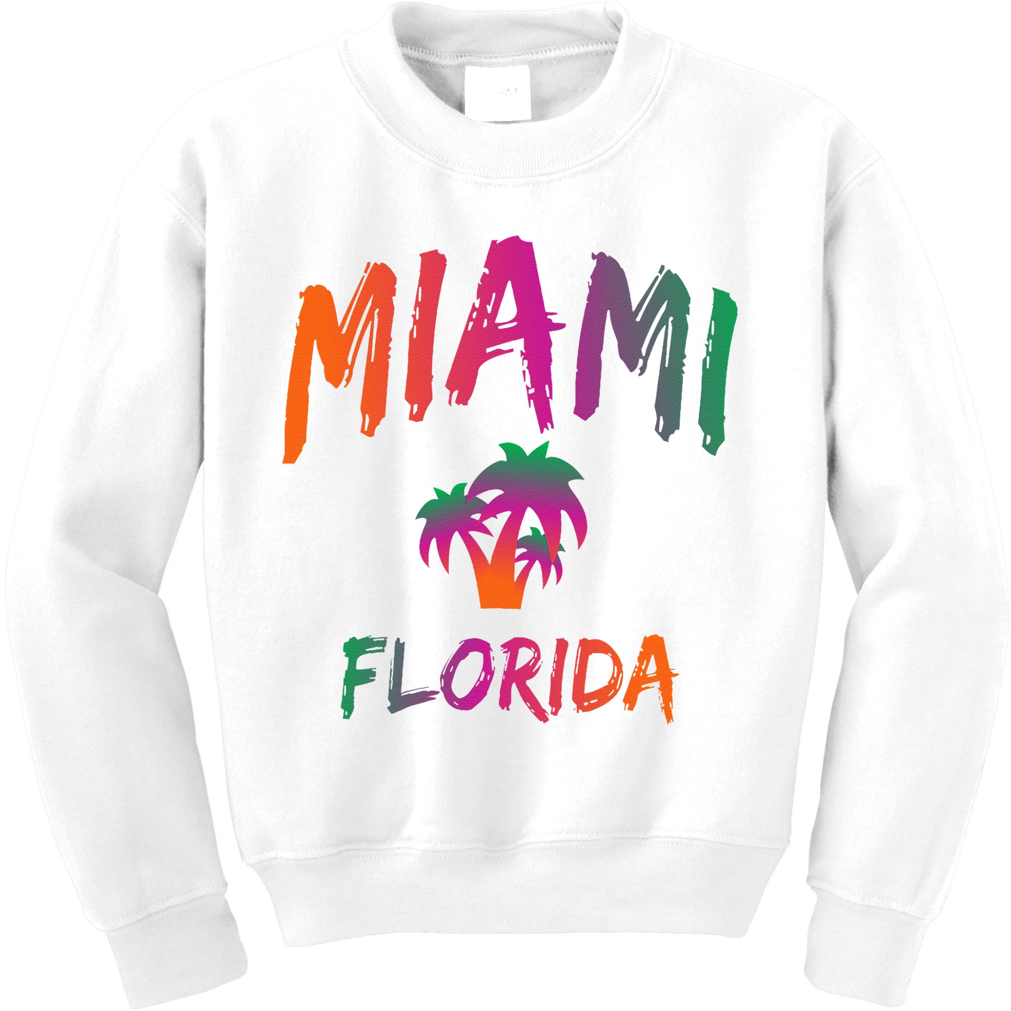 Miami Florida Text Print Classic Kids Sweatshirt