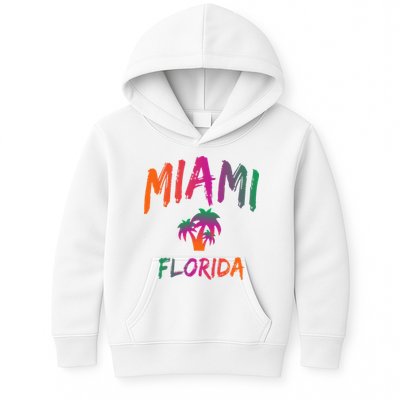 Miami Florida Text Print Classic Kids Hoodie