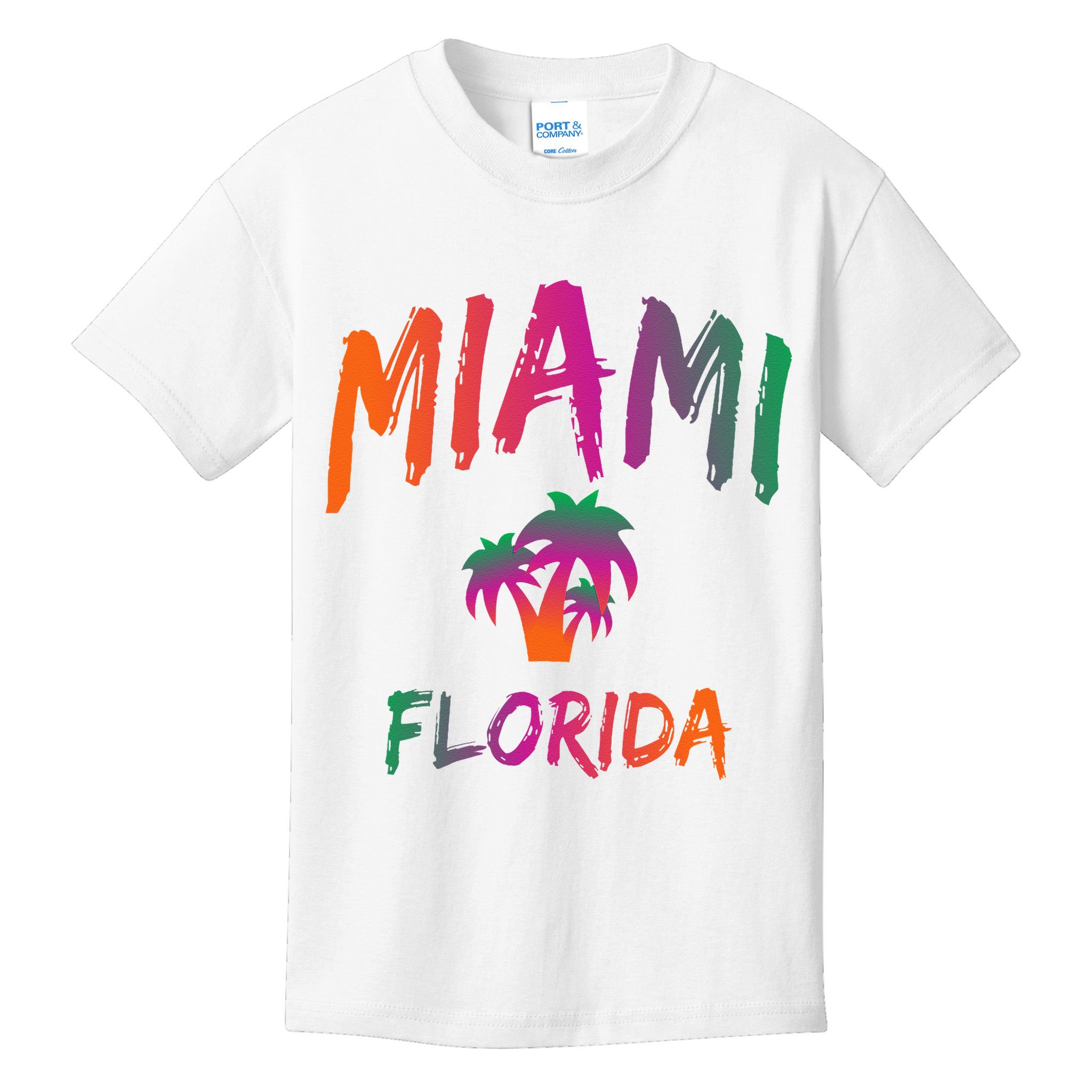 Miami Florida Text Print Classic Kids T-Shirt