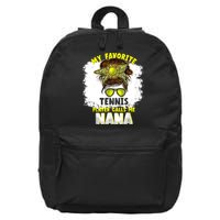 My Favorite Tennis Player Calls Me Nana Funny Tennis 16 in Basic Backpack