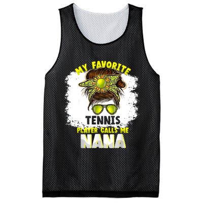 My Favorite Tennis Player Calls Me Nana Funny Tennis Mesh Reversible Basketball Jersey Tank