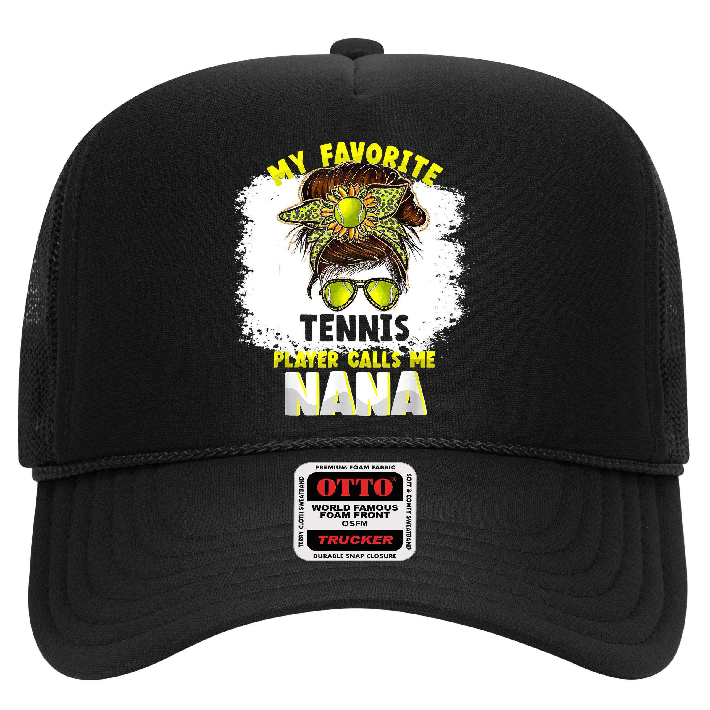 My Favorite Tennis Player Calls Me Nana Funny Tennis Hat