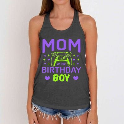 Mom Fo The Birthday Level Up For Lover Video Games Women's Knotted Racerback Tank