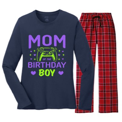 Mom Fo The Birthday Level Up For Lover Video Games Women's Long Sleeve Flannel Pajama Set 