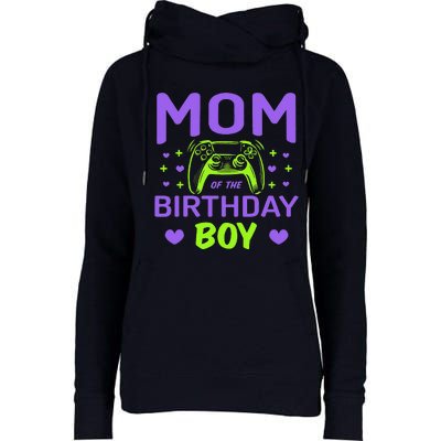 Mom Fo The Birthday Level Up For Lover Video Games Womens Funnel Neck Pullover Hood