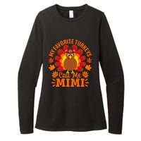 My Favorite Turkeys Call Me Mimi Funny Thanksgiving Womens CVC Long Sleeve Shirt