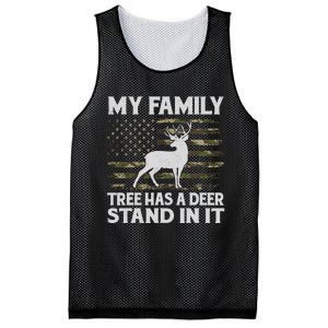 My Family Tree Has A Deer Stand In It Hunting Deer Hunting Mesh Reversible Basketball Jersey Tank