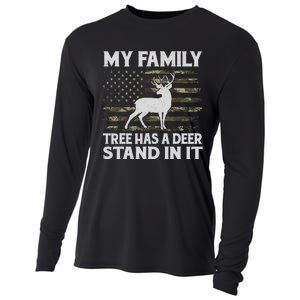 My Family Tree Has A Deer Stand In It Hunting Deer Hunting Cooling Performance Long Sleeve Crew