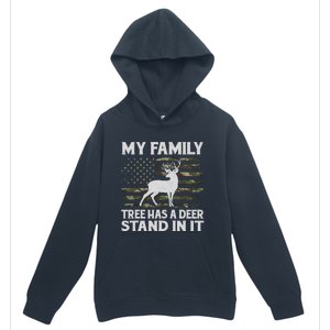 My Family Tree Has A Deer Stand In It Hunting Deer Hunting Urban Pullover Hoodie