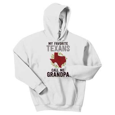 My Favorite Texans Call Me Grandpa Texas Family Christmas Kids Hoodie