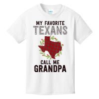 My Favorite Texans Call Me Grandpa Texas Family Christmas Kids T-Shirt