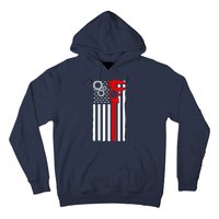 Machinist Flag Tools CNC Machine Operator Machining Hoodie