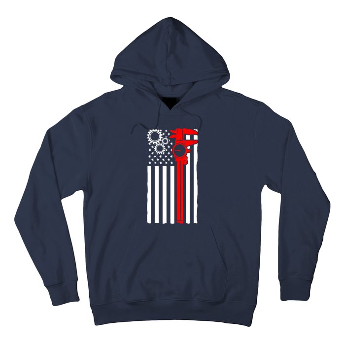 Machinist Flag Tools CNC Machine Operator Machining Hoodie