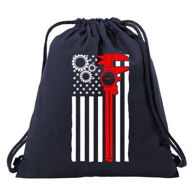 Machinist Flag Tools CNC Machine Operator Machining Drawstring Bag