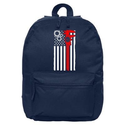 Machinist Flag Tools CNC Machine Operator Machining 16 in Basic Backpack