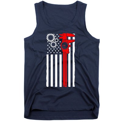 Machinist Flag Tools CNC Machine Operator Machining Tank Top