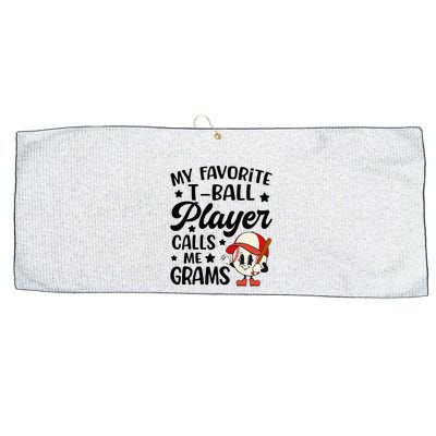 My Favorite Tball Player Calls Me Grams Cute Large Microfiber Waffle Golf Towel