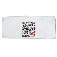 My Favorite Tball Player Calls Me Grams Cute Large Microfiber Waffle Golf Towel