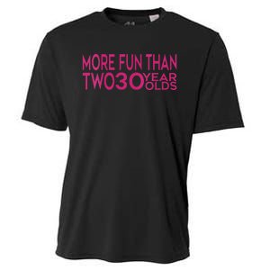 More Fun Than Two 30 Year Olds Woman's 60th Birthday Cooling Performance Crew T-Shirt