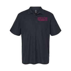 More Fun Than Two 30 Year Olds Woman's 60th Birthday Softstyle Adult Sport Polo