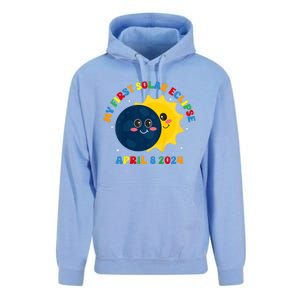 My First Total Solar Eclipse April 8th Eclipse Unisex Surf Hoodie