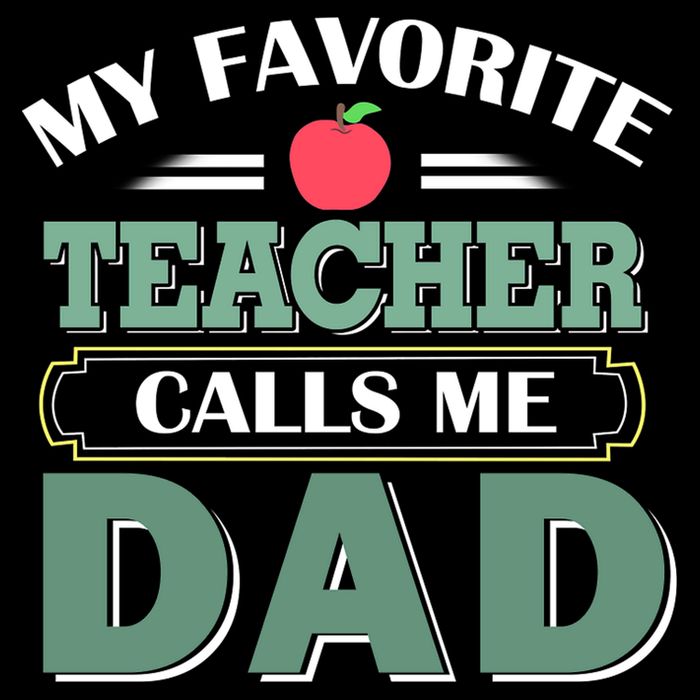 My Favorite Teacher Calls Me Dad Funny Gift Father's Day Cooling Performance Crew T-Shirt