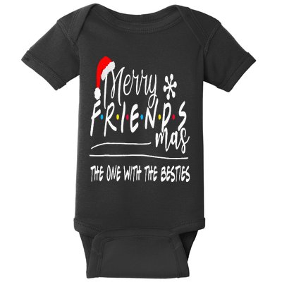 Merry Friendsmas The One With the Besties Christmas Friends Baby Bodysuit