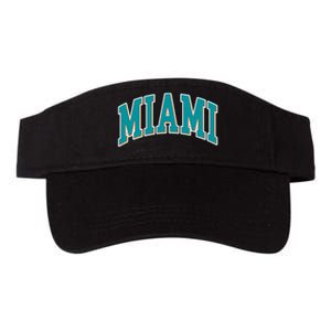 Miami Florida Throwback Design Print Classic Valucap Bio-Washed Visor