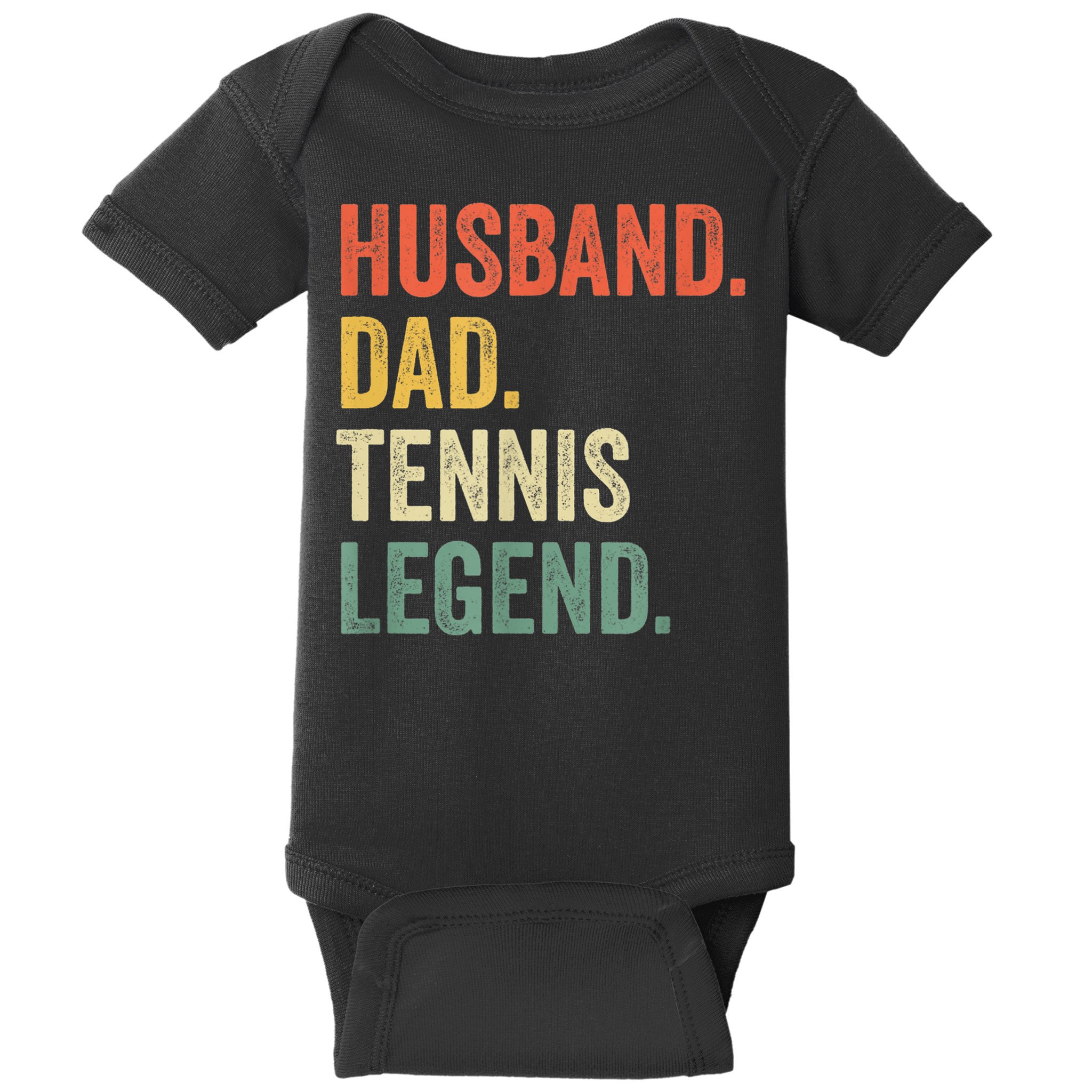Mens Funny Tennis Player Husband Dad Tennis Legend Vintage TShirt Baby Bodysuit