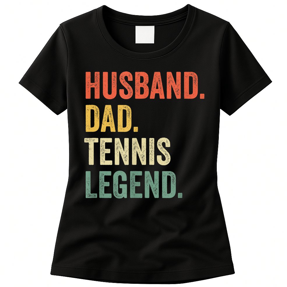 Mens Funny Tennis Player Husband Dad Tennis Legend Vintage TShirt Womens T-Shirt