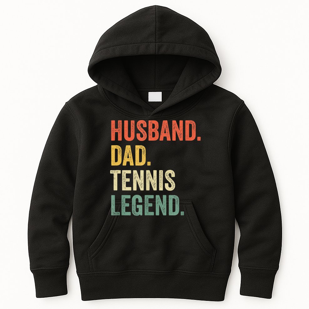 Mens Funny Tennis Player Husband Dad Tennis Legend Vintage TShirt Kids Hoodie