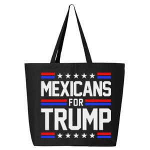 Mexicans For Trump 2024 Mexico Usa Friendship Flag President 25L Jumbo Tote