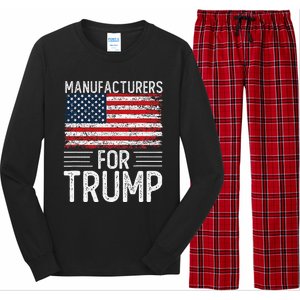 Manufacturers For Trump 2024 S President Election 2024 Long Sleeve Pajama Set